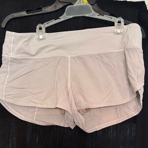 Lululemon white Women's Athletic Shorts white in color